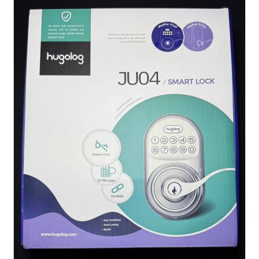 Hugolog Ju04 Smart Lock "RUBBED BRONZE " NEW,‎ Door Hardware